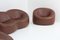 Pumpkin Sofa and Armchairs in Brown Leather by Pierre Paulin for Ligne Roset, 2008, Set of 3, Image 6