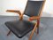 Boomerang Chair in Black Leather, 1960s 21