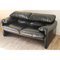 Maralunga Sofa in Black Leather by Vico Magistretti for Cassina, 1970s 19