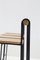 Italian Modern Geometric High Chairs in Iron and Wood, 1980, Set of 4, Image 12
