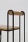 Italian Modern Geometric High Chairs in Iron and Wood, 1980, Set of 4 8