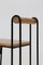 Italian Modern Geometric High Chairs in Iron and Wood, 1980, Set of 4, Image 8