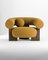 Cassete Armchair in Boucle Mustard and Smoked Oak by Alter Ego for Collector, Image 1