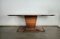Mesa de comedor de latón y madera de mármol al estilo de Vittorio Dassi, años 50, Imagen 2