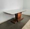 Dining Table in Brass and Marble Wood in the style of Vittorio Dassi, 1950s 3