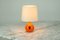 Lámpara de mesa de cerámica en naranja atribuida a Bjørn Wiinblad para Rosenthal, años 70, Imagen 2