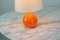 Lampada da tavolo in ceramica arancione attribuita a Bjørn Wiinblad per Rosenthal, anni '70, Immagine 5