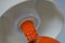 Lámpara de mesa de cerámica en naranja atribuida a Bjørn Wiinblad para Rosenthal, años 70, Imagen 8