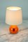 Orange Ceramic Table Lamp attributed to Bjørn Wiinblad for Rosenthal, 1970s 3