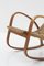 Italian Rationalist Rocking Armchair in Rope, 1920s 6