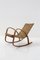 Italian Rationalist Rocking Armchair in Rope, 1920s 4