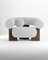 Cassete Armlehnstuhl aus Boucle Weiß & Räuchereiche von Alter Ego für Collector 1