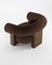 Cassete Armchair in Boucle Dark Brown and Smoked Oak by Alter Ego for Collector 4