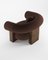 Cassete Armchair in Boucle Dark Brown and Smoked Oak by Alter Ego for Collector, Image 4