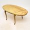 Vintage French Brass & Onyx Coffee Table, 1930s 3