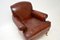 Vintage Howard Style Leather Armchair attributed to Laura Ashley, 1970s 7