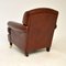 Vintage Howard Style Leather Armchair attributed to Laura Ashley, 1970s 5