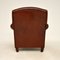 Vintage Howard Style Leather Armchair attributed to Laura Ashley, 1970s 6