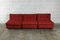 Red Amanta Lounge Sofa Sections by Mario Bellini for C&b Italia, 1970s, Set of 3 5