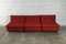 Red Amanta Lounge Sofa Sections by Mario Bellini for C&b Italia, 1970s, Set of 3, Image 5