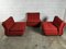 Rote Amanta Sofas von Mario Bellini für C&b Italia, 1970er, 3er Set 2