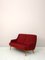 Rotes Vintage 2-Sitzer Sofa, 1940er 3