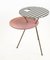 Tavolfiore Side Table in Hounstooth Pattern and Pink by Tokyostory Creative Bureau 5