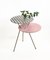 Tavolfiore Side Table in Hounstooth Pattern and Pink by Tokyostory Creative Bureau, Image 7