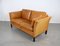 Light Brown 2-Seater Leather Sofa, Denmark, 1970s, Image 10
