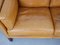 Light Brown 2-Seater Leather Sofa, Denmark, 1970s 18
