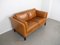 Light Brown 2-Seater Leather Sofa, Denmark, 1970s, Image 4