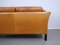 Light Brown 2-Seater Leather Sofa, Denmark, 1970s 12