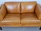 Light Brown 2-Seater Leather Sofa, Denmark, 1970s 17