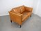 Light Brown 2-Seater Leather Sofa, Denmark, 1970s 7