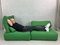 Vintage Green Voyage Modular Sofa Sections from Roche Bobois, Set of 2 23