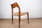Danish Teak and Rope Model 71 Side Chairs by Niels Otto Moller for J.L. Møllers, 1960s, Set of 6 6