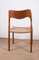 Danish Teak and Rope Model 71 Side Chairs by Niels Otto Moller for J.L. Møllers, 1960s, Set of 6 3