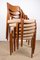 Danish Teak and Rope Model 71 Side Chairs by Niels Otto Moller for J.L. Møllers, 1960s, Set of 6 16