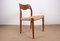 Danish Teak and Rope Model 71 Side Chairs by Niels Otto Moller for J.L. Møllers, 1960s, Set of 6 9