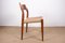 Sedie modello 71 in teak e corda di Niels Otto Moller per JL Møllers, Danimarca, anni '60, set di 6, Immagine 10