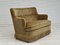 Dänisches 2-Sitzer Sofa aus Buche & Velours, 1960er 1