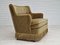 Danish Beech & Velour 2-Seater Sofa, 1960s, Image 8