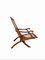 Walnut Folding Campaign Chair, Image 13