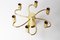 German Spiral Wall or Ceiling Lamp in Brass by Gaetano Sciolari, 1980s, Image 3