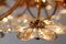 French Ceiling Lamp with Crystal Flowers from Maison Baguès, 1970s, Image 6