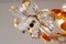 French Ceiling Lamp with Crystal Flowers from Maison Baguès, 1970s, Image 13