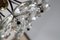 French Ceiling Lamp with Crystal Flowers from Maison Baguès, 1970s, Image 10