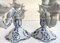Triple Porcelain Candleholders, Germany, Dresden, Early 20th Century, Set of 2, Image 4