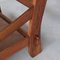 Mid-Century Brutalist Oak and Leather Armchairs, Set of 2, Image 5