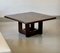 Tavolino da caffè in legno scuro con intarsio, Immagine 1